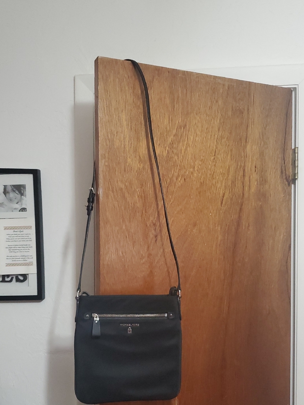 Michael Kors Black Nylon File Crossbody Bag